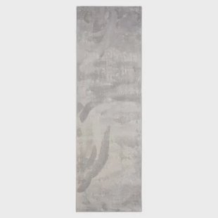 Tapeso Loper zacht - Plush zilver - 80x250 cm