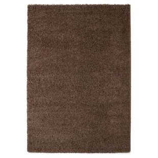 Tapeso Hoogpolig vloerkleed shaggy Trend effen - taupe - 200x300 cm