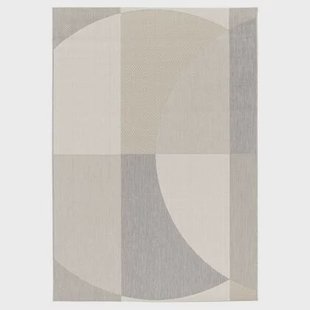 Tapeso Buitenkleed abstract - Verdance Celeste grijs|beige - 200x290