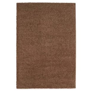 Tapeso Hoogpolig vloerkleed shaggy Trend effen - mokka - 160x230 cm