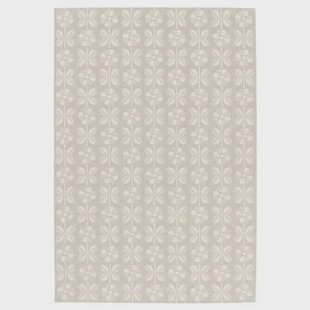 Tapeso Buitenkleed bloemen - Amber Marigold beige - 200x290 cm