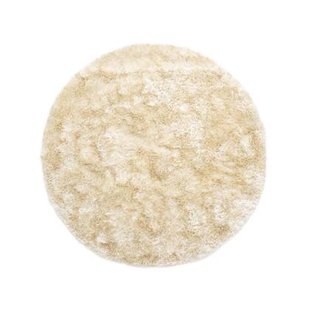 Tapeso Rond shaggy vloerkleed - Spark crème - 100 cm