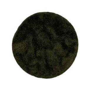 Tapeso Rond shaggy vloerkleed - Meadow olijfgroen - 200 cm