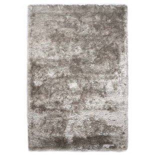 Tapeso Shaggy vloerkleed - Spark zilver - 80x150 cm