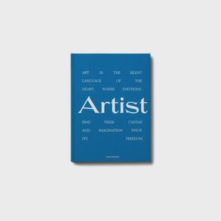 Printworks Frame Boek - Great Art - Tekenmap - Blauw