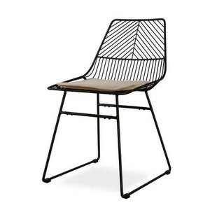 Nolon Pluck Metalen Draadstoel Zwart