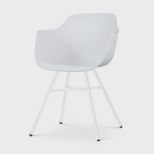 Nolon Noa-Puk Kunststof Tuinstoel Wit - Wit Onderstel