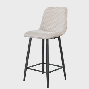 AnLi Style Barstoel Rib - Rock ivoor - set van 2