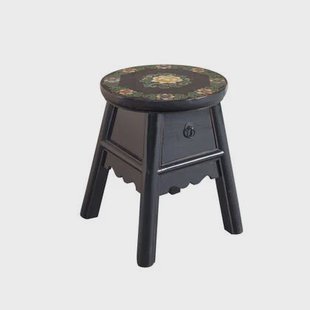 Fine Asianliving Chinese Kruk Zwart Handgeschilderd