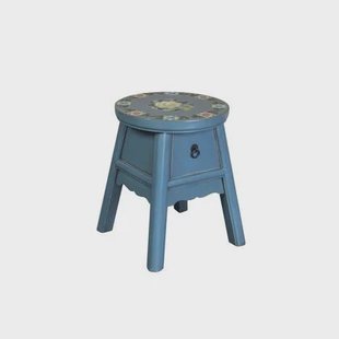 Fine Asianliving Chinese Kruk Blauw Handbeschilderd