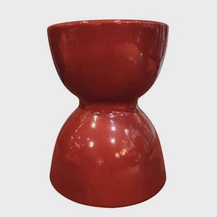 Fine Asianliving Keramische Kruk Rood Handgemaakt -