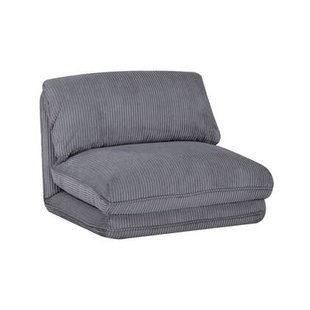 sweeek - Slaapfauteuil omvormbaar ribfluweel dikke rib 1 persoons Cosy