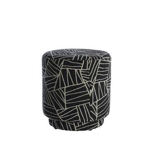 Light & Living - Poef DAVONTE - Ø40x44cm - Zwart