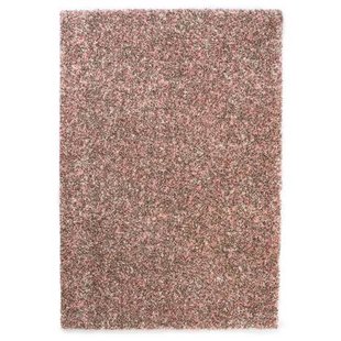 Tapeso Hoogpolig vloerkleed gemêleerd- Blend roze|beige - 120x170 cm