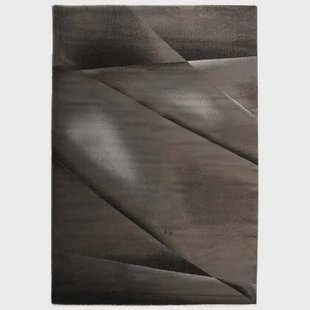 Tapeso Abstract vloerkleed - Vision zwart|grijs - 240x340 cm