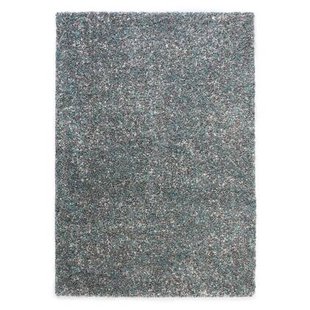 Tapeso Hoogpolig vloerkleed gemêleerd- Blend blauw|grijs - 120x170 cm