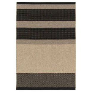 Tapeso Buitenkleed - Bask Tier beige|zwart - 160x230 cm