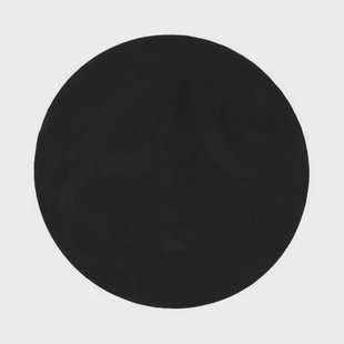 Tapeso Rond zacht vloerkleed - Plush zwart - 200 cm