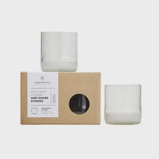 Originalhome Glas van upcyclede bierfles Transparant - S2