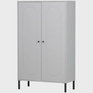 WOOOD Xina Lage Kast - Grenen - Wolkengrijs - 149x90x40