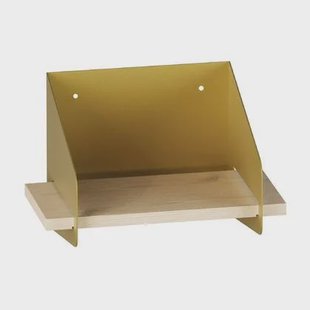 Calicosy - Wandplank L30 cm WREN - Goud|Hout