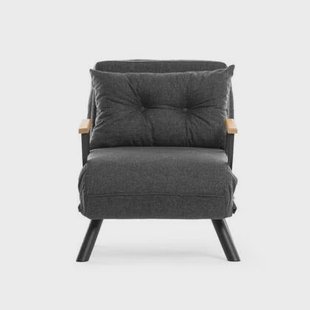 Calicosy - Slaapfauteuil SANDO - B67 cm - Donkergrijs