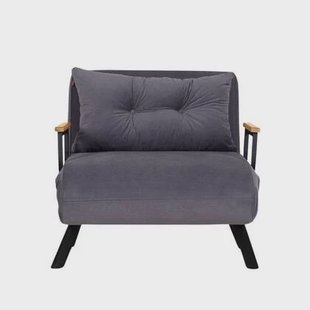 Calicosy - Slaapfauteuil SANDO - B67 cm - Grijs