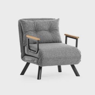 Calicosy - Slaapfauteuil SANDO - B67 cm - Lichtgrijs