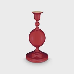 Pip Studio Kandelaar Sphere - van Metaal - Donkerrood - 24cm