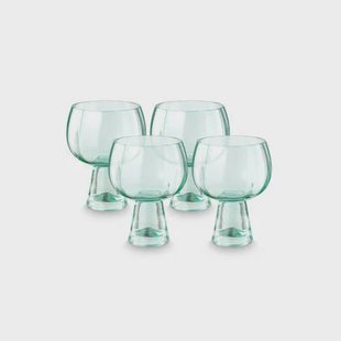 vtwonen Retro Wijnglazen - Glazen set van 4 - 270ml