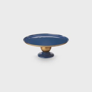 Pip Studio Serveerschaal Rond - Fruitschaal - Navy| Goud - 32x12.5cm