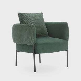 Calicosy - Fauteuil ARUNI - L73 cm - Metalen poten - Groen