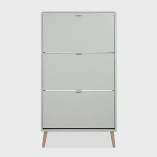 Calicosy - Schoenenkast VIGO - B70 cm - Salie | Sonoma-eik