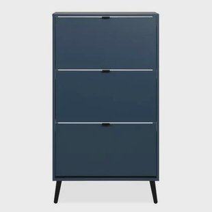 Calicosy - Schoenenkast VIGO - B70 cm - Alby blauw | zwart