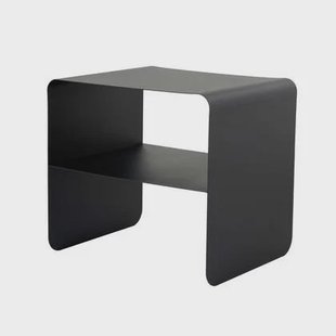 Calicosy - Metalen Bijzettafel SLOAN - H56 cm - Zwart