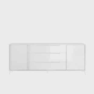 Calicosy - Dressoir met 2 deuren CITY - B205 cm - Wit