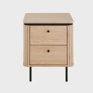 Calicosy - Lameller Nachtkastje MALAGA - H55 cm - Eikenlook