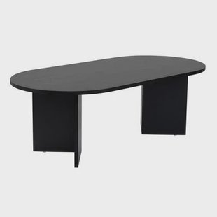 Calicosy - Ovale salontafel B119 cm - IRIS - Zwart Eikenlook