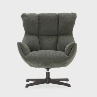 Calicosy - Fauteuil ODETTE - H89 cm - Gewatteerde stof - Groen