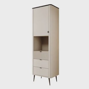 Meubella - Vitrinekast Mace - Beige - 60 cm