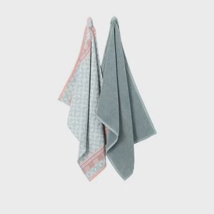 Sissy-Boy Lichtblauwe handdoek en theedoek