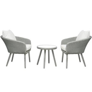 Giga Living - Bistroset Grijs - PE Wicker - Set Van 3