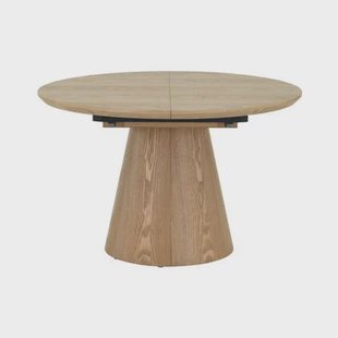 Giga Meubel - Eettafel - Naturel - Uitschuifbaar - Ø120|160cm - Sivan