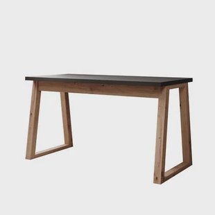 Meubella - Ithaca - Bureau - Zwart - 135x65 cm