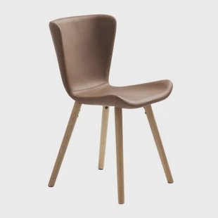 Giga Living - Eetkamerstoel Bruin PU-Leer - Teslin - Set van 2