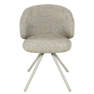 DÉJA Living - Eetkamerstoel - Taupe Stof - Draaibaar - Sueca