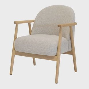 DÉJA Living - Fauteuil Beige Stof|Eiken - 65x72x81cm - Skövde