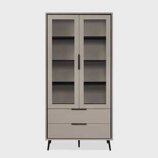 Calicosy - Buffetkast ARONA - H185 cm - Cappuccino | zwart