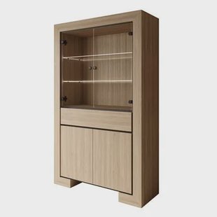 Meubella - Cayuga - Buffetkast - Eiken - 113x41x185 cm