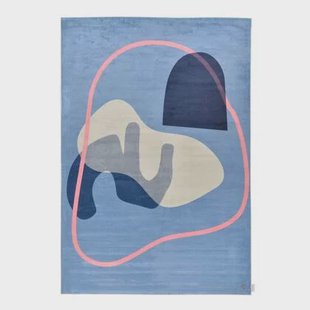 Tom Tailor Shapes Vloerkleed 160 x 230 cm - Blauw